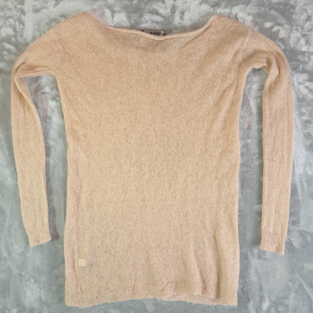 Marc By Marc Jacobs Sheer Knit Mohair Blend Shift Mini Dress / Tunic Sz XS Party - Picture 2 of 8